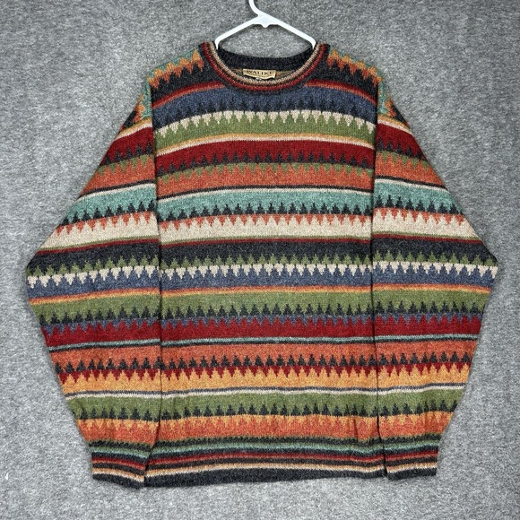 Waliki Other - Waliki Sweater Mens XL Multicolor Aztec Alpaca Southwestern Long Sleeve Pullover